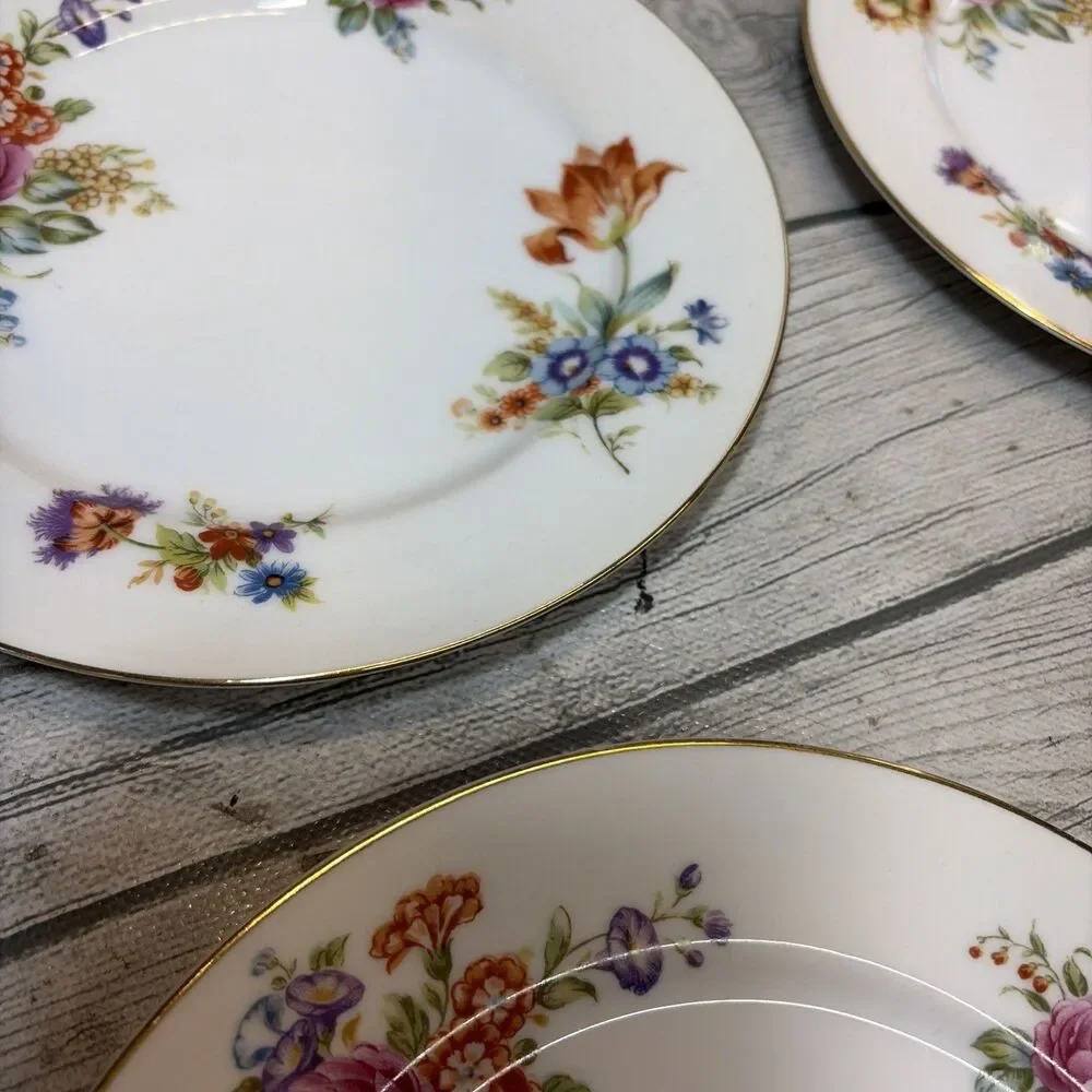 Occupied Japan KINGSLEY Nightingale Pattern - Narumi China 7 1/2” Plate Cottage